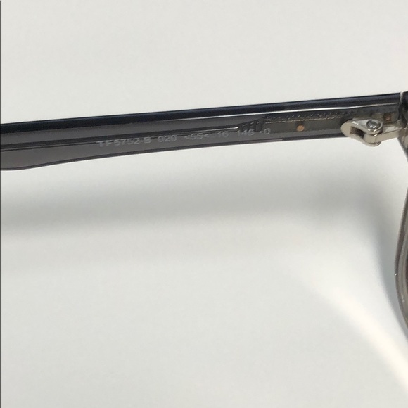 Tom Ford Gray Rectangular Glasses with Ombré Effect - Picture 4 of 5